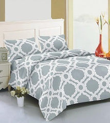 Duvet Cover Printed 3 pcs Set - Reversible