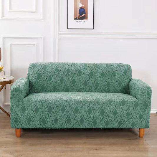 Sofa Cover Jacquard - 3 SEATER - Green