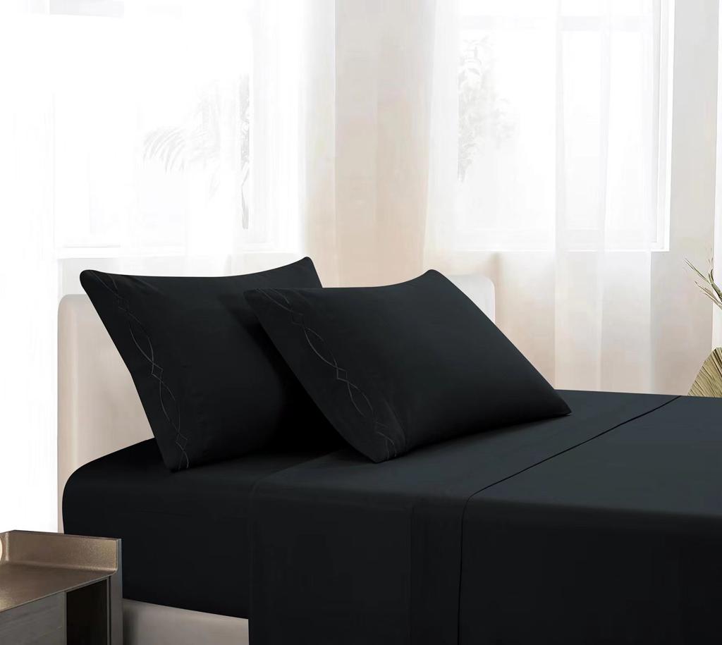 7600 Series Solid Bed Sheets - Premium Comfort with Lasting Elegance