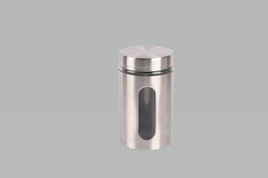 Glass Jar with Stainless Steel Coating, 1000 mL