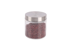 Clear Glass Jar with Metal Lid, 800ml