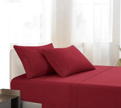 7600 Series Solid Bed Sheets - Premium Comfort with Lasting Elegance