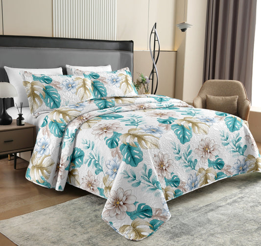 Quilt - 3 Piece Set - Printed -