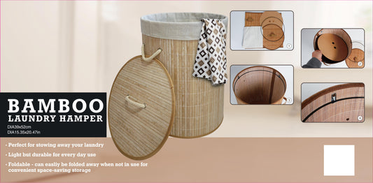 Bamboo Hamper - Round