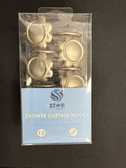 Shower Curtain Hooks - 12 pcs