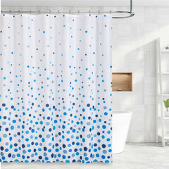 Fabiya Rideau de douche imprimé en polyester avec 12 crochets en métal 70" X 72" - 178cm X 183cm / Fabiya rideau de douche imprimé en polyester avec 12 crochets en métal 