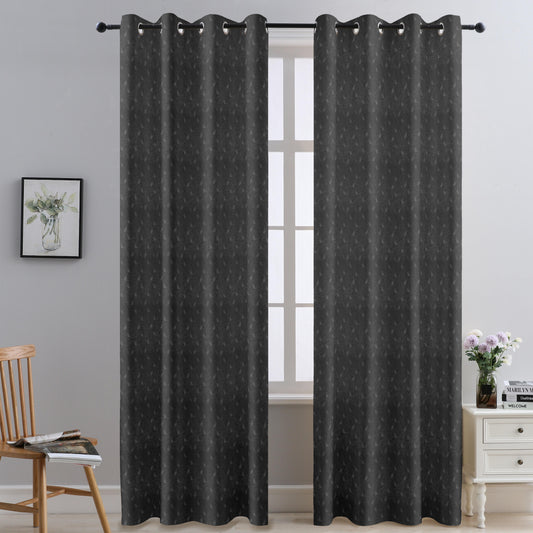 Patrona Shells  - Two Tone Jacquard 84" Curtain with Rings / Rideau 84" jacquard bicolore avec anneaux