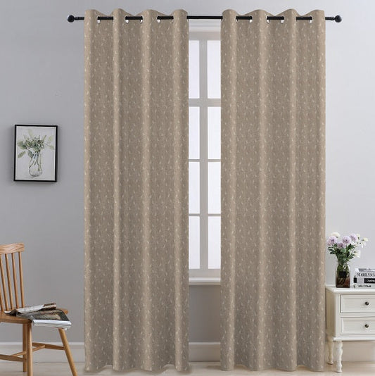 Patrona Shells  - Two Tone Jacquard 84" Curtain with Rings / Rideau 84" jacquard bicolore avec anneaux