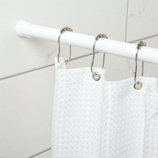 Metal Shower Curtain Tension Rod 41" - 72"