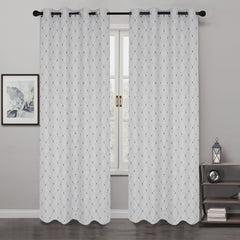 Valle Apulia Diamond Jacquard 54" X 84" Curtain