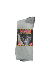 Works Socks Grey with Black Bottom 10-13