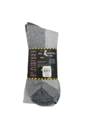 Works Socks Grey with Black Bottom 10-13