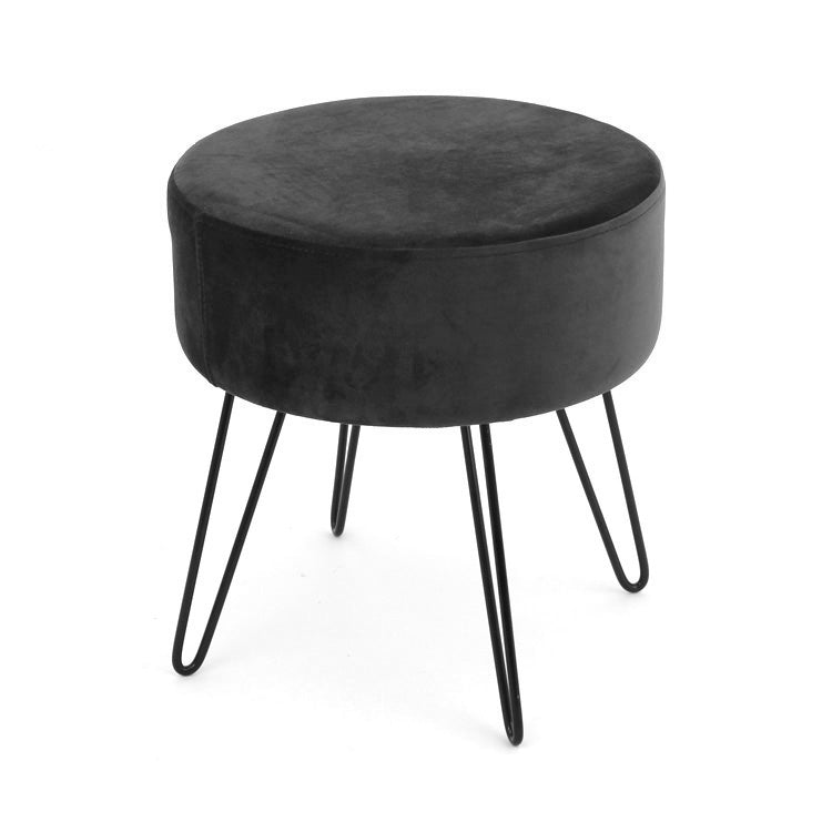 Tabouret rembourré - Anthracite 14,5" X 16" 