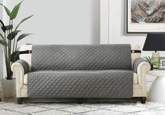 Quilted Sofa Cover - Grey